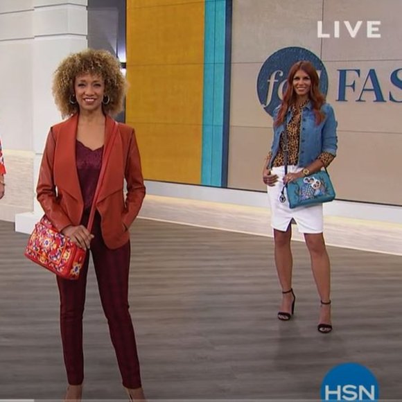 Anuschka Hand-Painted Leather Organizer Satchel - Picture 3 of 6